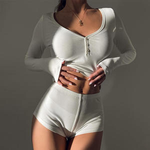 الربيع ملابس نسائية فاخرة عالية الجودة 2 قطعة مجموعة النساء الأنيقة مجموعات مثيرة ومريحة مادة البوليستر - Product Image 3