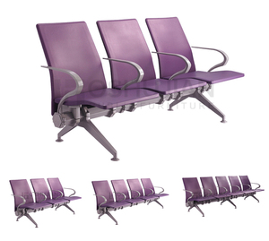 Siège de <span class=keywords><strong>salle</strong></span> <span class=keywords><strong>d</strong></span>'<span class=keywords><strong>attente</strong></span> de terminal <span class=keywords><strong>d</strong></span>'aéroport, siège de faisceau de couleur noire en PU injecté SJ9062 - Product Image 6