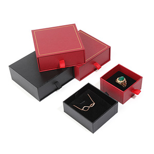 Luxury <b>Jewelry</b> <b>Box</b> High End <b>Jewelry</b> <b>Gift</b> <b>Box</b> Packaging Fashionable Red <b>Jewelry</b> <b>Box</b> for Women - Product Image 2