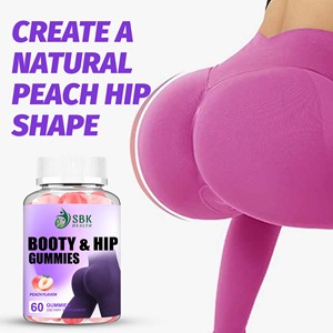 Private Label Service Booty Hip Gummies Peach Flavor Count Dietary <b>Supplement</b> for Women <b>Supplement</b> - Product Image 3
