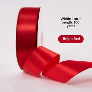 Manufacturer Wholesale 4cm Plain Satin <strong>Ribbon</strong> for Baking Packaging Cake Decoration Gift Box Flower Decoration 26031801 - Product Image 6