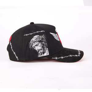 قبعة بيسبول رياضية أصلية من جالو فينو بخمسة ألواح، قبعات مخصصة بنمط <span class=keywords><strong>NY</strong></span> مع نقشات الأقواس - Product Image 3