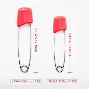 Children's Safety <b>Pins</b> Stainless Steel Mixed Colors Cylindrical Head General Use - Product Image 3