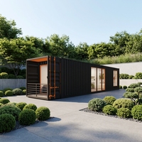 Villa Contemporaine Préfabriquée Mobile de 40 Pieds 2026 – Mini-Maison de Luxe en Conteneur avec Conception Respirante et Garantie d'un An pour Hôtels/Villas et Complexes Hôteliers