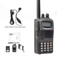 Émetteur-récepteur FM portable, radio amateur, talkie-walkie avec Yaesu FT-60R double bande 144_430 MHz, micro DTMF et manuels RADIO