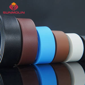 कारखाने की कीमत एंटी-एजिंग pvc लेडेबल वेबबिंग बेल्ट टीपू चमड़े की बनावट 3 मिमी मोटी 19 मिमी चौड़ा काला जलरोधी - Product Image 4