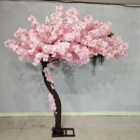 Arche florale décorative personnalisable en soie artificielle AT2016, arbre de cerisier artificiel Sakura, faux arbres à fleurs de cerisier, décoration d'arbre de mariage