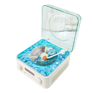 NOUVEAU <span class=keywords><strong>Lecteur</strong></span> <span class=keywords><strong>CD</strong></span> Seawave avec minuterie, rechargeable, écran LCD, lampe de projection réglable, bruit blanc, audio BT, haut-parleur vinyle - Product Image 1