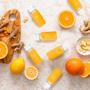 Mini bouteilles en plastique PET vides de 60 ml (2 oz), 100 ml (3 oz), 120 ml (4 oz) pour jus, boissons énergisantes et shots de gingembre avec bouchons - Product Image 4