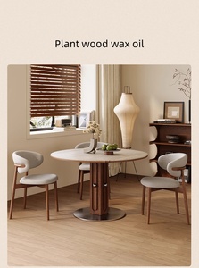 <span class=keywords><strong>Tavolo</strong></span> da pranzo quadrato convertibile e sedie Set, stile nordico <span class=keywords><strong>salvaspazio</strong></span> mobili da sala da pranzo con <span class=keywords><strong>tavolo</strong></span> regolabile - Product Image 4