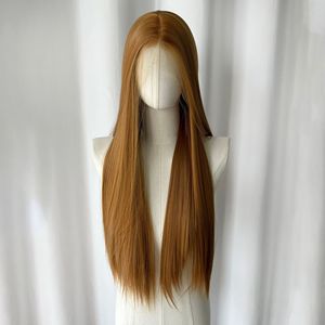 Colección de Pelucas Largas: Peluca Natural Tejida a Mano 13*4, Cubrecabeza Cos, Encaje Frontal sin Costuras, Puede Hacerse una Peluca <span class=keywords><strong>con</strong></span> Rizado - Product Image 6