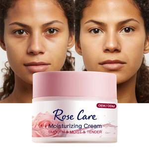 Crema blanqueadora de rosas de Corea, crema facial con vitamina C, crema hidratante para la piel brillante, OEM al por mayor - Product Image 1