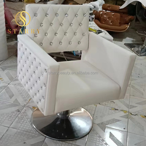 Set di Mobili da <span class=keywords><strong>Salone</strong></span> Pieghevoli Bianchi Premium Personalizzati, Sedia da Parrucchiere Regolabile in Altezza con Rotazione a 360 Gradi <span class=keywords><strong>per</strong></span> Scuole - Product Image 5