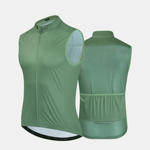 Logo personnalisé équipe club léger <span class=keywords><strong>hiver</strong></span> thermique polaire vêtements de <span class=keywords><strong>cyclisme</strong></span> en plein air coupe-vent sans manches hauts gilets col chaud - Product Image 4