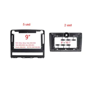 9 pollici Car DVD Frame Audio timedia Radio Player per FIAT Perla 2009 Albea Siena Palio 2004-2012 carplay gps