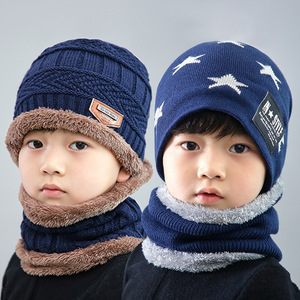 2 Styles Children Winter Knitted <strong>Hat</strong> <strong>and</strong> <strong>Scarf</strong> <strong>Set</strong> <strong>Boy</strong> Girls Warm Plush <strong>Hat</strong> Kids <strong>Hat</strong> Collar <strong>Scarf</strong> Star Knitting Headband - Product Image 3