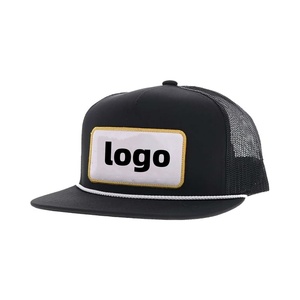 ใหม่ Trucker เชือกหมวก 5 แผงปักโลโก้คุณภาพสูง Gorras แบรนด์กีฬาปรับหมวกสําหรับชาย - Product Image 1