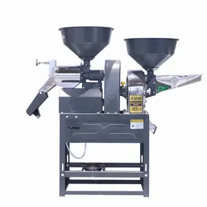 Stainless Steel Combined Rice Flour MIll Machine Milling Rice Miller Equipment Mini for Home Use