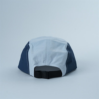 Casquette 5 panneaux en gros avec logo réfléchissant personnalisé, 100 % nylon, casquette de camping 5 panneaux, chapeau de pluie avec logo réfléchissant personnalisé