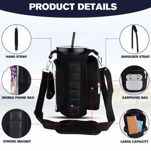 Sac de sport léger en néoprène de luxe OEM avec fermeture éclair magnétique, sangle réglable en polyester, porte-bouteille d'eau, poche pour téléphone - Fitness - Product Image 6