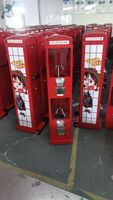 Mesin Penjual Bola Besar Mainan Populer Eropa 2026 CE/Untuk Eceran & Grosir/Gachapon Anak-Anak Inggris SKD Kapasitas 150-200 Pcs Merah