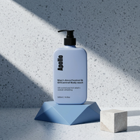 Flacon carré en PEHD avec pompe PP 90ml 250ml 350ml 500ml pour soins personnels masculins, shampoing, gel douche, savon liquide, logo personnalisé