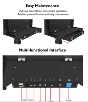 Pantalla LED Holográfica Invisible de 344x1032 mm, Película de Pantalla LED Transparente Flexible para Ventanas de Vidrio, Distancia entre Píxeles de 2 mm, 1080P, 500 cd, 240 Hz