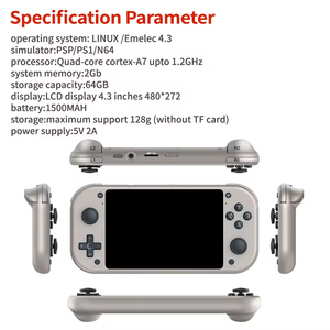 Console de Jeu Vidéo Portable P M17 Système Linux Open Source Écran IPS 4,3 Pouces Lecteur de <span class=keywords><strong>Jeux</strong></span> Vidéo de Poche 64 Go Cadeau - Product Image 5