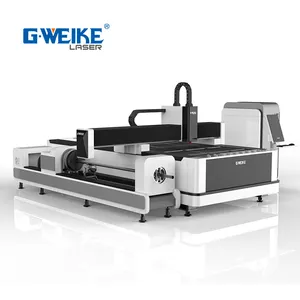 Gweike 3015 laser cutting machine Metal Tube And ms plate fiber laser cutting machine