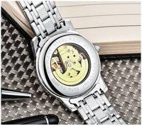Vente chaude CX-8802 Montre Automatique 3ATM Étanche Marque De Luxe Mécanique Tourbillon Horloge D'affaires Montre-Bracelet Pour Hommes