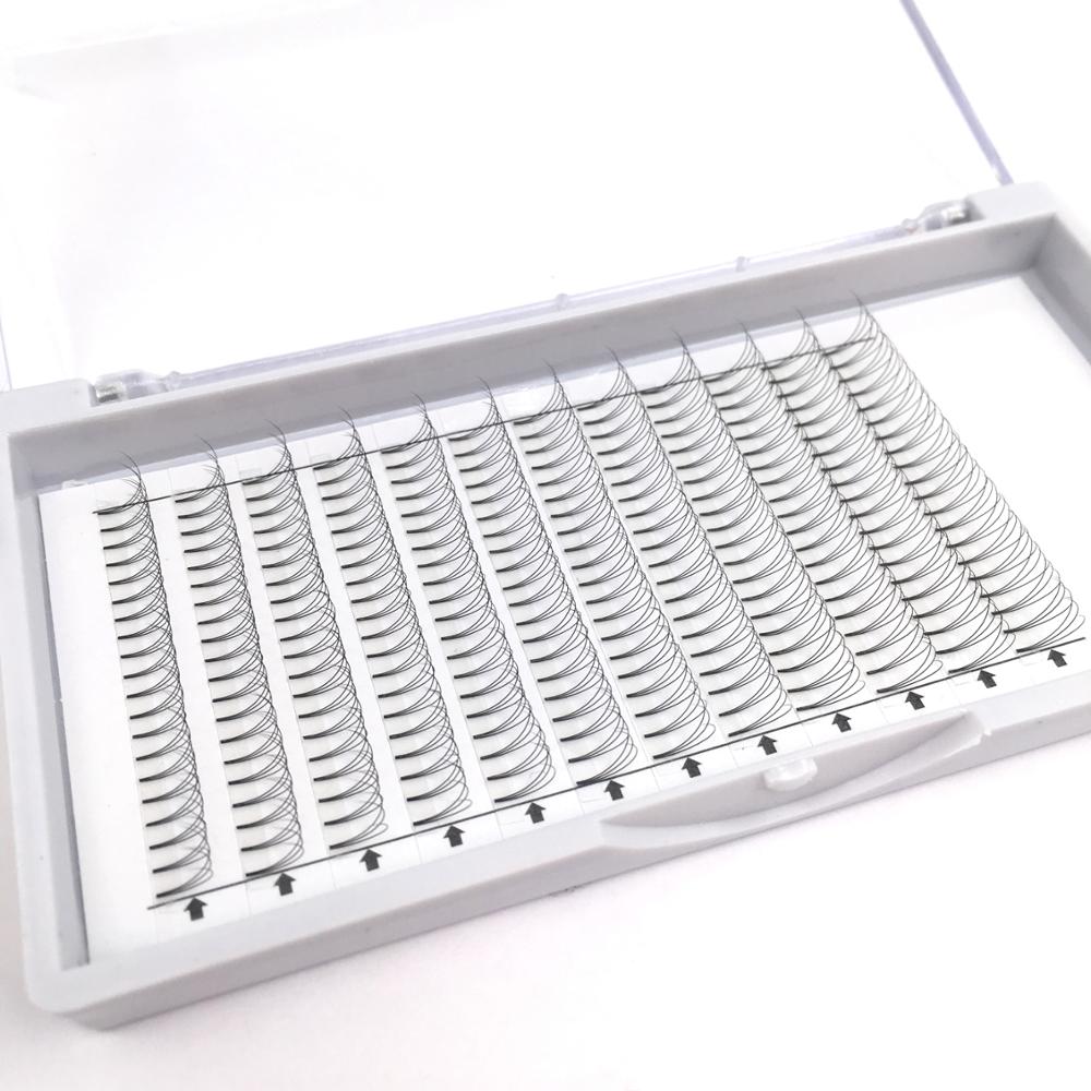 Готовые объемные вееры 3D 4D 5D Корейская ПБТ, объемные вееры для наращивания ресниц, оптовая продажа, норковые ресницы с сердечком