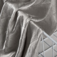 Tissu en polyester plissé à la main effet froissé, teint en fil, pour acheteurs musulmans de Malaisie et d'Indonésie, non conducteur, 95 g/m²