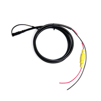 Kabel Daya Fish Finder Tahan Air IP67 Kustom Pabrik 1.5m 2m 3m 5m Konektor M8 Male dengan Sekring Inline