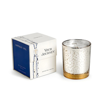Boîte à bougie avec boucle magnétique, imprimé abstrait à blocs de couleur, coffret cadeau de luxe pour anniversaire, parfum