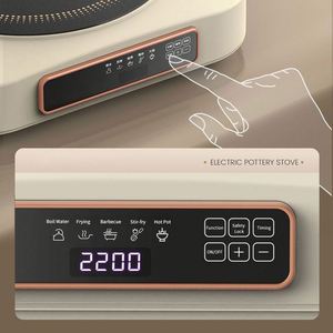 Piezas para Placa de Cocción Infrarroja SKD, Mini Olla Eléctrica Inteligente, Hornillo Eléctrico Portátil de Cerámica, Cocina de Inducción Individual 2200W - Product Image 5
