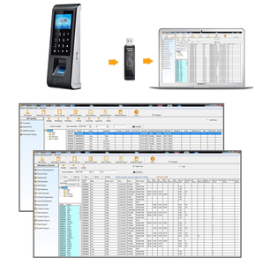 Biểu Tượng Tùy Chỉnh Không Dây Excel Báo Cáo Thẻ Đấm Thời Gian Đồng Hồ Kiểm Soát Truy Cập Hệ Thống Vân Tay Sinh Trắc Học Chấm Công Thiết Bị Đầu Cuối - Product Image 6