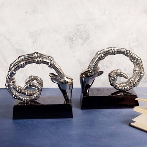 Latest Design <b>Table</b> Top Deer Bookends Sets for Living Room Cheap Price <b>Aluminium</b> <b>Table</b> Decor Animal Bookend Sets of 2 - Product Image 3