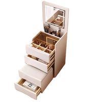 Nouveau produit Offre Spéciale Miroir contemporain amélioré par Led Empreinte compacte Coiffeuse de chambre à coucher élégante