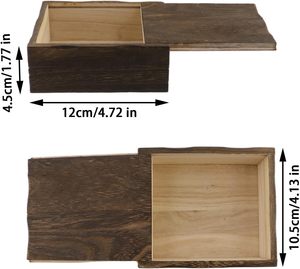 Cajas de Regalo de Madera para Joyería, Pequeñas, Cuadradas, con Tapa Deslizante, Precio de Fábrica al por Mayor - Product Image 5
