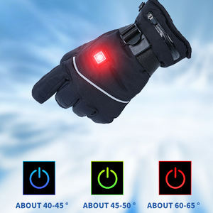 Cálido <span class=keywords><strong>moda</strong></span> <span class=keywords><strong>mujer</strong></span> USB guantes calentados impermeable PU cuero grafeno esquí mitones calentados para el invierno - Product Image 3