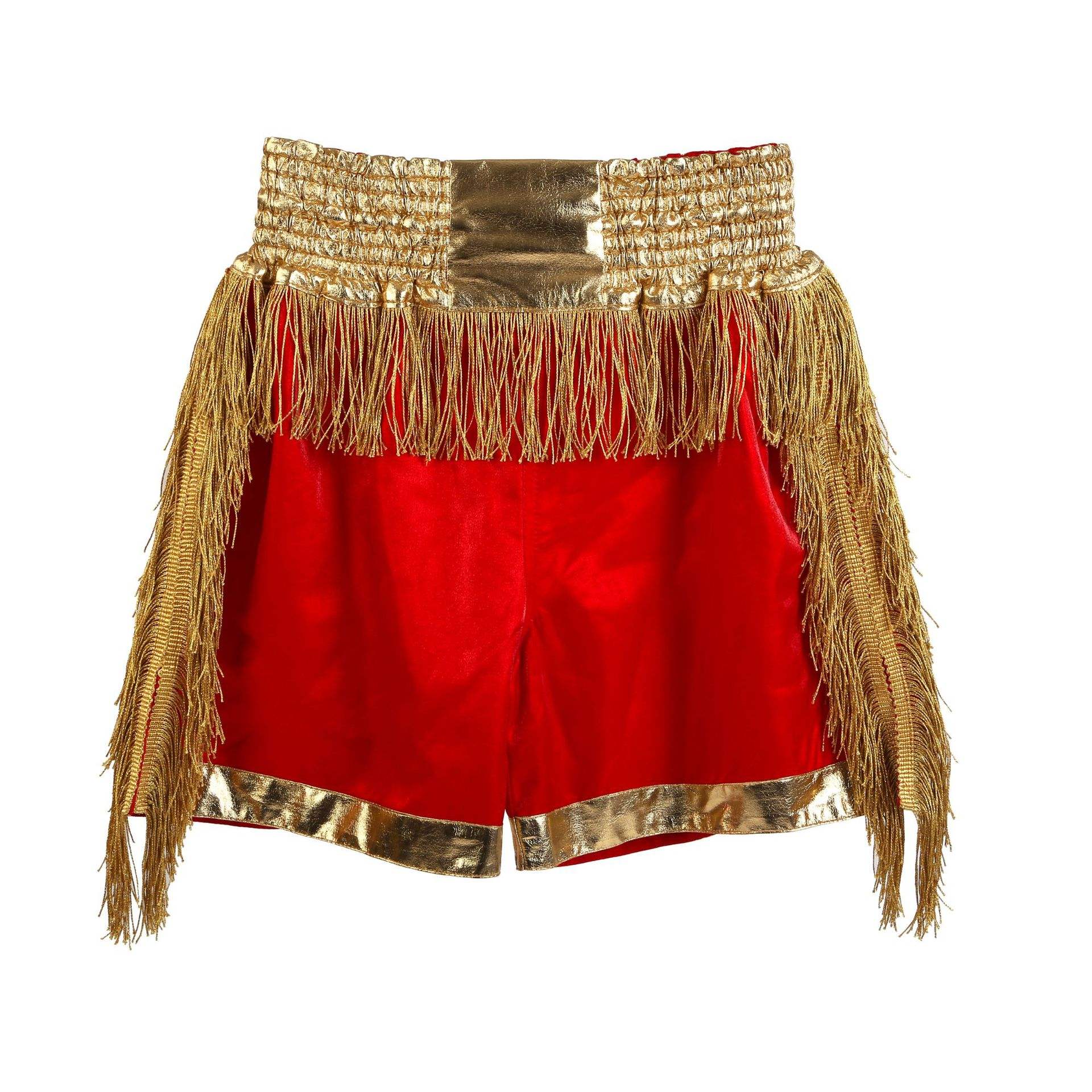 Red and gold tassels