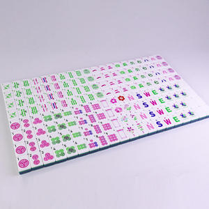 New Arrival Premium Green 4-Layer Acrylic American <b>Mahjong</b> Tiles <b>Set</b> with Storage Bag for Home Entertainment and Gift Giving - Product Image 5