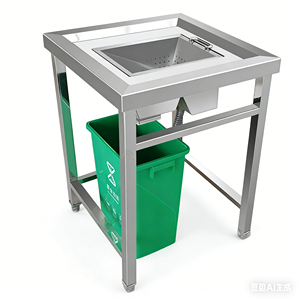 <span class=keywords><strong>Table</strong></span> <span class=keywords><strong>de</strong></span> travail en acier inoxydable pour le <span class=keywords><strong>traitement</strong></span> du poisson, avec crédence, pour cuisine <span class=keywords><strong>de</strong></span> restaurant - Product Image 3