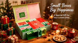 <b>Christmas</b> Countdown Gift <b>Box</b> 8 Compartments Easy Pull Drawers Custom Size Color Artwork Advent Calendar Gift <b>Box</b> - Product Image 6