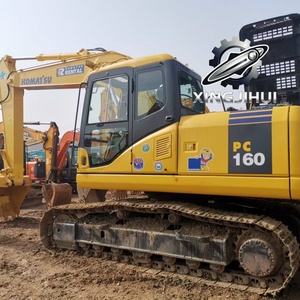 Excavatrice sur chenilles d'occasion Komatsu 160-7, modèle 2022, 16 tonnes, chenilles en caoutchouc, grande taille, godet de 0,8 m³, certifiée - Product Image 3