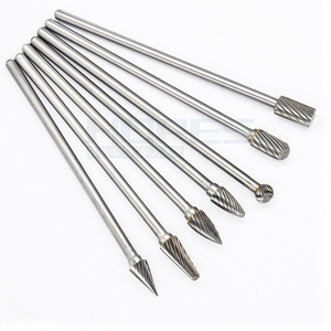 Fraise rotative en carbure de tungstène de 100 mm avec denture simple, tige de 6 mm, outils de débavurage et de meulage - Product Image 2