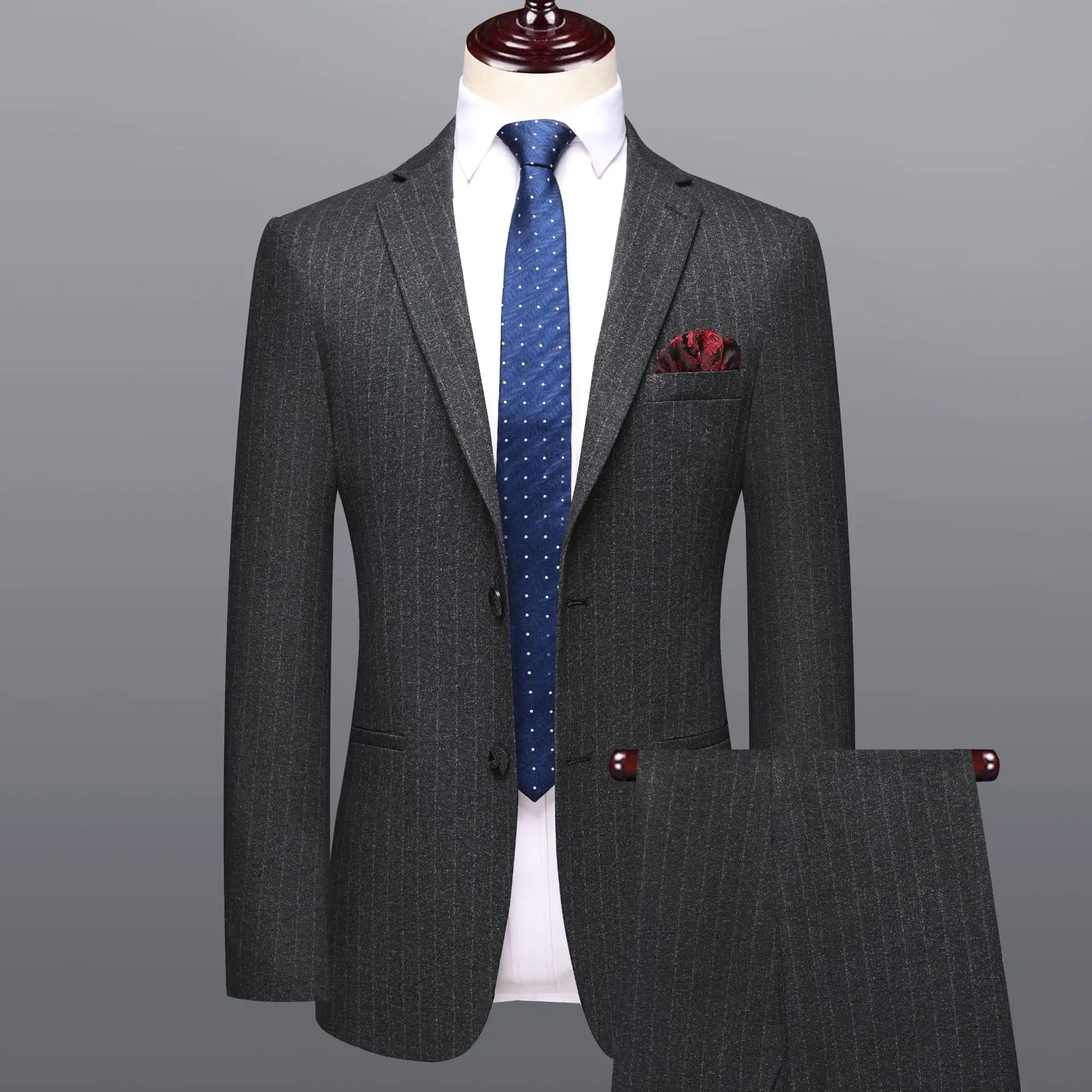 New Design Italian Suit Men's Jacket Business Casual Autumn and Winter Groom Wedding Professional Men's Suit