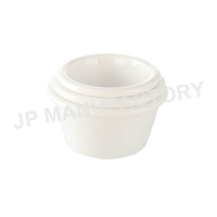 Bol en plastique incassable en polycarbonate, petit collation, noir, bol de Ramekin, tasse à sauce avec différentes couleurs