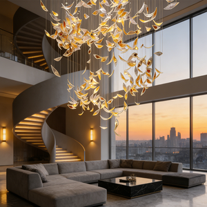 Modern Luxury Custom Design Aesthetic Staircase <strong>Chandelier</strong> Dining Living Room <strong>Chandelier</strong> Pendant Long <strong>Chandelier</strong> Lights - Product Image 3