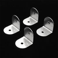 Support d'angle en acier inoxydable TEBAK en forme de L, à 90 degrés, pour cloison de toilettes publiques, usage commercial